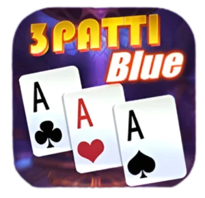 3Patti blue game logo beautiful logo