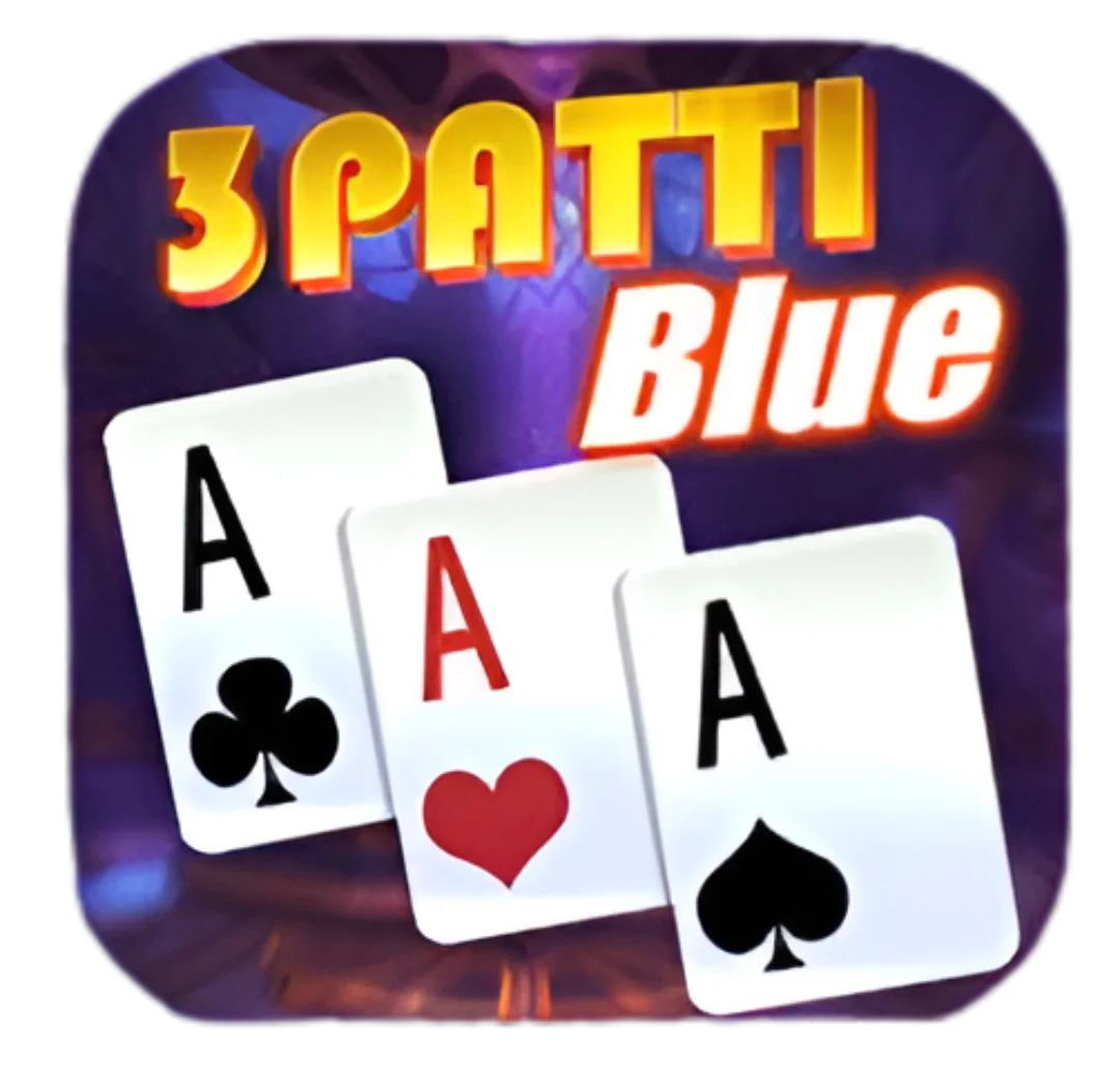 3Patti blue game logo beautiful logo