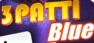 3Patti blue game logo beautiful logo